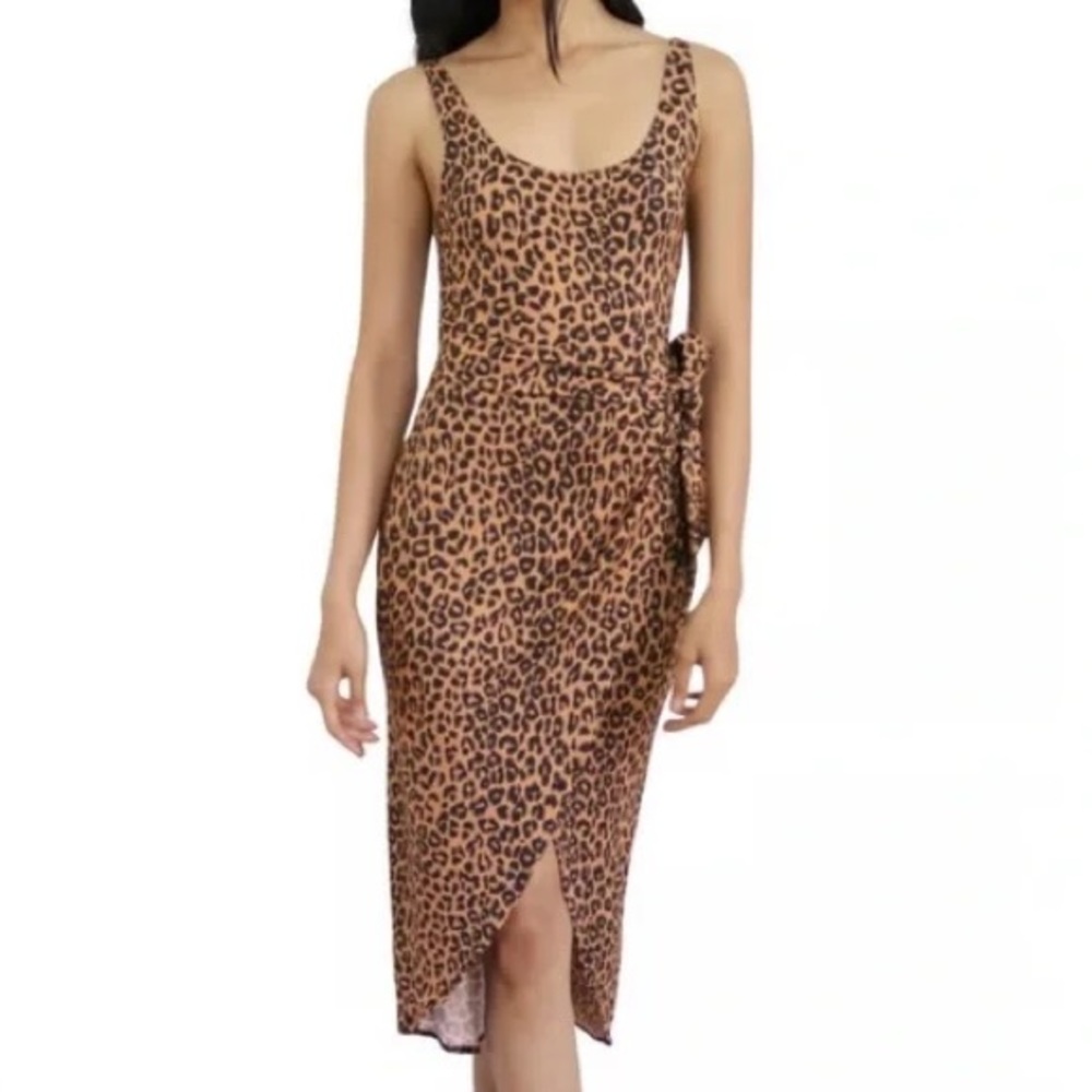 Reformation Jeans Kaila Knit Dress in Leopard Sz S